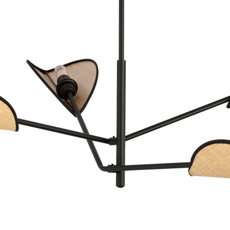 Lámpara de techo Cano Ratán (4 luces)