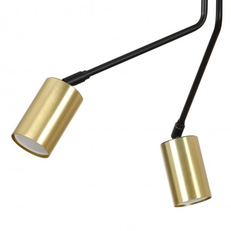 Plafón de techo Norber Negro (3 luces)