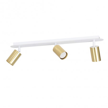 Regleta de focos Tao Blanco/Oro (3 luces)