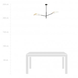 Lámpara de techo Cano Blanco (2 luces)
