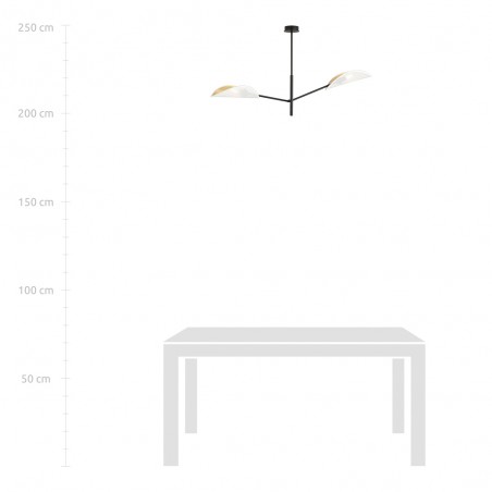 Lámpara de techo Cano Blanco (2 luces)