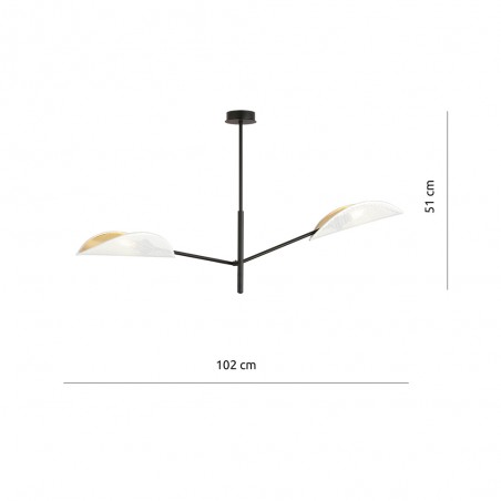 Lámpara de techo Cano Blanco (2 luces)