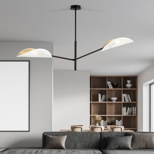 Lámpara de techo Cano Blanco (2 luces)