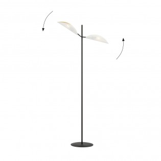 Lámpara de pie Cano Blanco (2 luces)