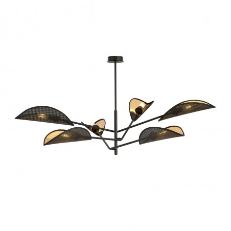 Lámpara de techo Cano Negro (6 luces)