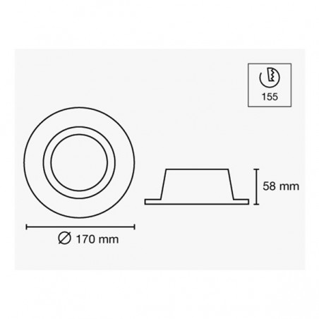 Downlight LED Combi redondo (doble encendido)