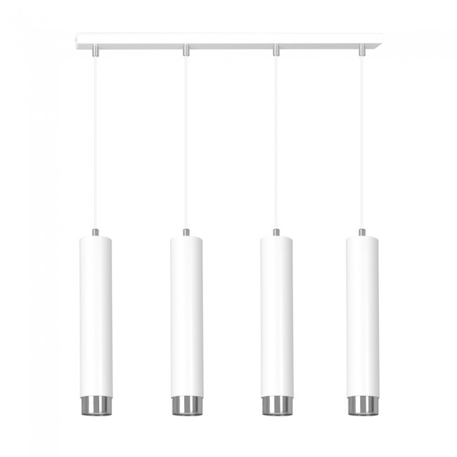 Regleta colgante Mura Blanco/Cromo (4 luces)