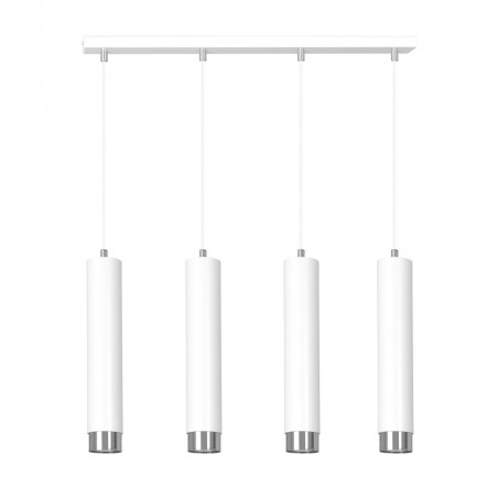 Regleta colgante Mura Blanco/Cromo (4 luces)