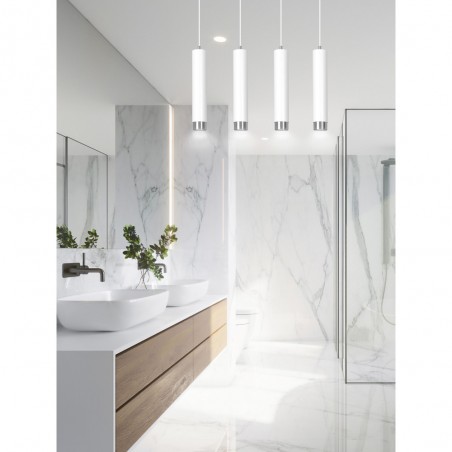 Regleta colgante Mura Blanco/Cromo (4 luces)