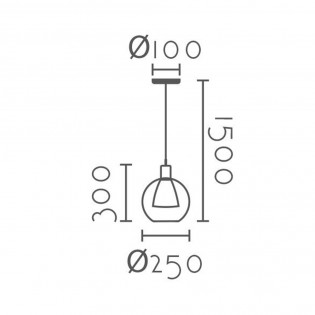 Lámpara colgante Zael