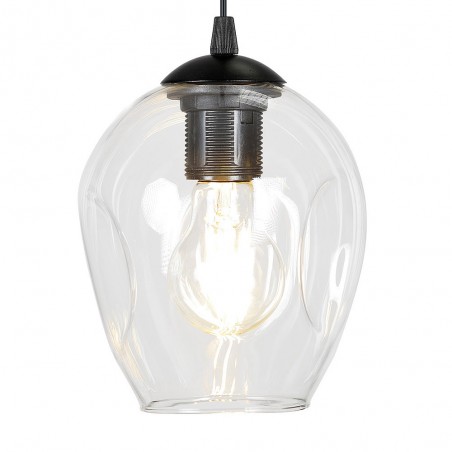 Regleta de techo Domos Transparente (3 luces)