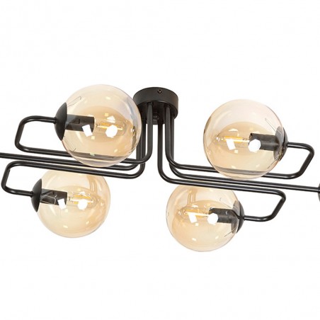 Plafón de techo Vesta Ámbar (6 luces)