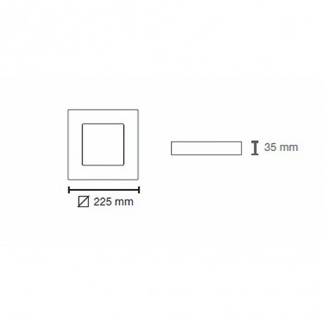 Downlight LED Novo Plus Cuadrado 3CCT (20W)