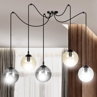 Lámpara colgante Fedora Mix (5 luces)