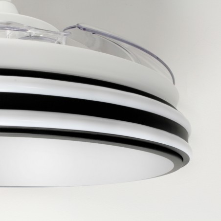 Ventilador LED con aspas plegables Garin Blanco CCT (35W)