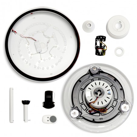 Ventilador LED con aspas plegables Garin Blanco CCT (35W)