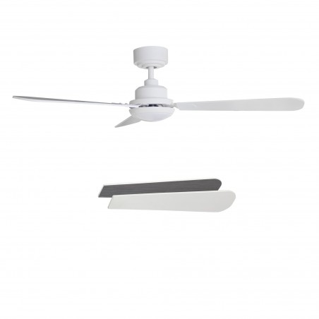 Ventilador LED con aspas reversibles Eono CCT (18W)