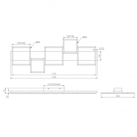 Plafón de techo LED Harper Dimmable (42W)