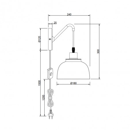 Aplique de pared Punch