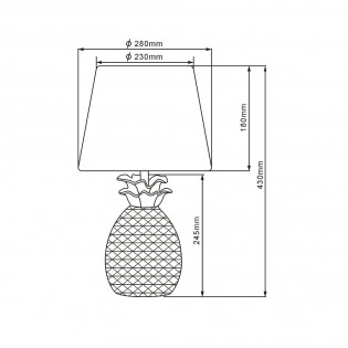 Lámpara de sobremesa Pineapple