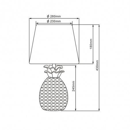 Lámpara de sobremesa Pineapple