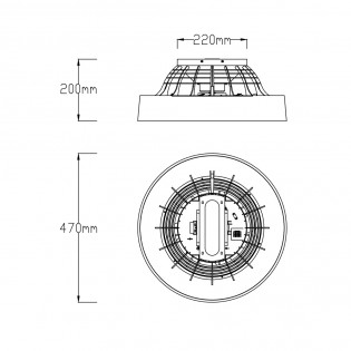 Ventilador Plafón LED Farsund (26,80W)