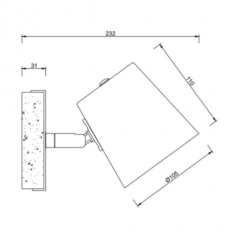 Aplique de pared Bell