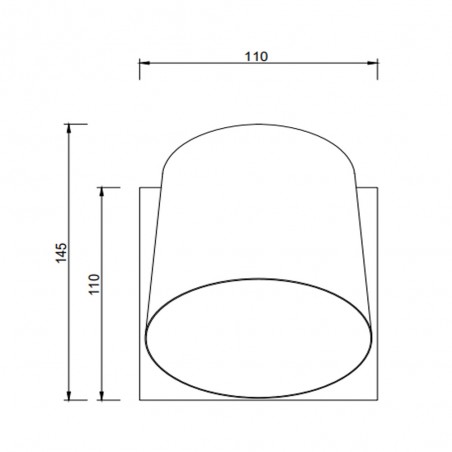 Aplique de pared Bell