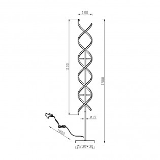 Lámpara de pie LED Sequence Dimmable (32W)