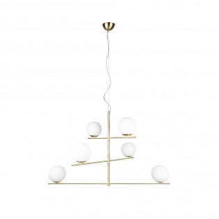 Lámpara de techo Pure Opal (6 luces)