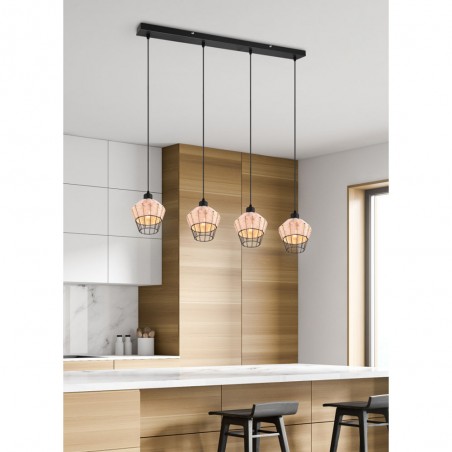 Regleta de techo Borka (4 luces)