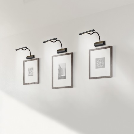 Iluminacuadros LED con interruptor Curtis Negro (4W)