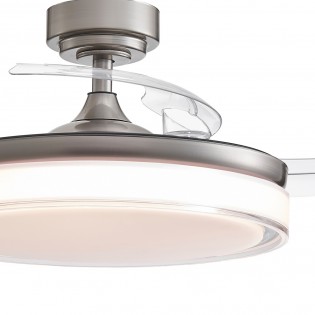 Ventilador LED con aspas plegables Oroel Níquel CCT (45W)