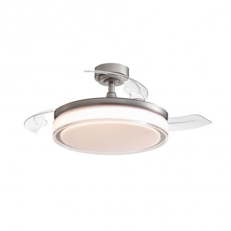 Ventilador LED con aspas plegables Oroel Níquel CCT (45W)