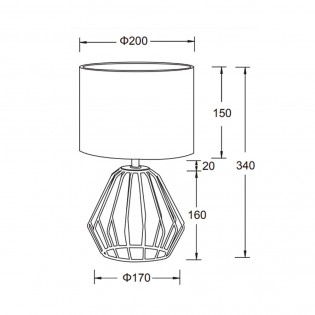 Lámpara de mesa Chuck