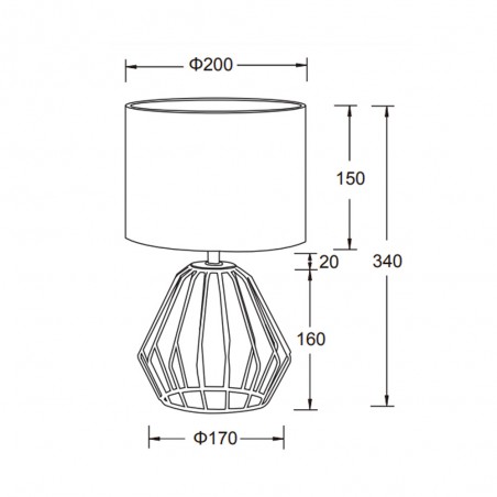 Lámpara de mesa Chuck