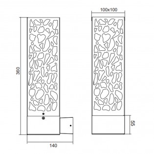 Aplique de pared Cooper