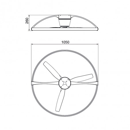 Ventilador de techo LED Nepal CCT Smart (110W)