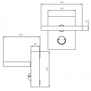 Aplique Led con sensor de movimiento Horton