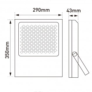 Proyector de exterior solar LED Bee (300W)