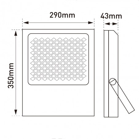 Proyector de exterior solar LED Bee (300W)