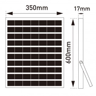 Proyector de exterior solar LED Bee (300W)