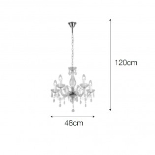 Lámpara de araña Maria Teresa (5 luces)