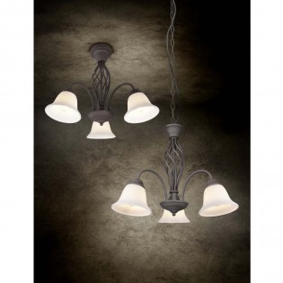Lámpara de araña Rustica (3 Luces)