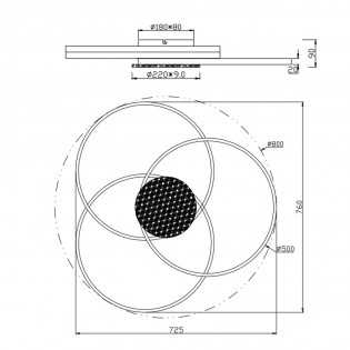 Plafón de techo Led Sedona (40W)