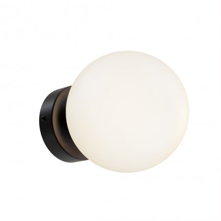Aplique de pared Basic Form Opal Negro