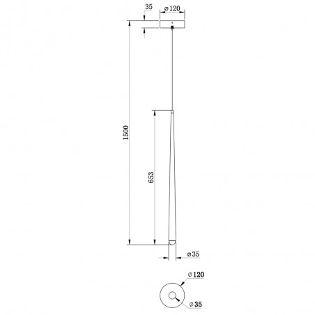 Lámpara de techo LED Cascade (8W)