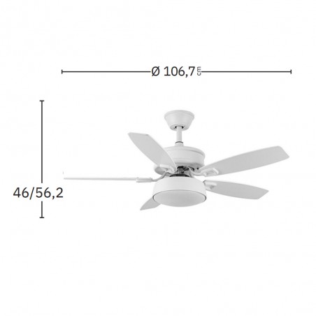 Ventilador de techo Led Braw CCT (30W)
