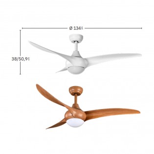 Ventilador de techo LED Canea CCT (24W)