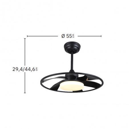 Ventilador de techo LED Celsius CCT (26W)